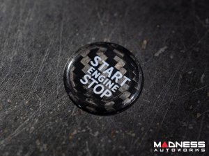 Alfa Romeo Tonale Start Stop Button Overlay - Carbon Fiber - Feroce Carbon